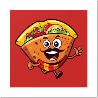 kawaii Taco cehees T-Shirt cute potatofood funny Posters and Art